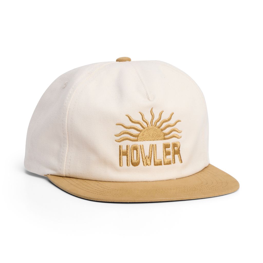 El Sol Snapback Hat- White/Gold